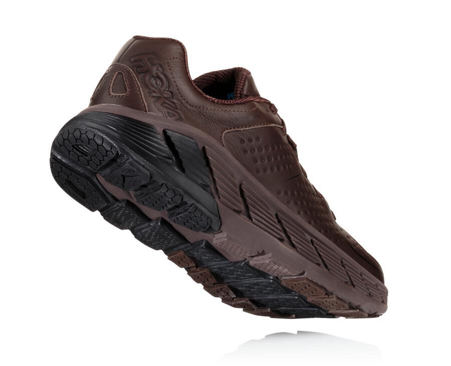 Hoka One One Løbesko Herre - Gaviota Læder - Brune - 518093JOL